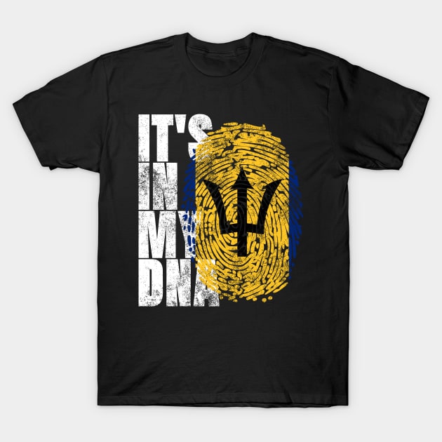 It's In My DNA Barbados Gifts Trident Bajan Barbadian Flag T-Shirt by Smoothbeats